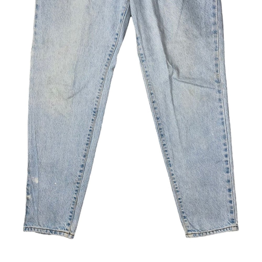 Vintage Levis Tapered Leg Jeans Mens 34 28 Well Worn Light Wash Made USA - Picture 4 of 10